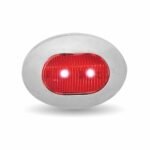 3/4" Amber Marker to Red Auxiliary Oval LED Light - 2 Diodes - Image 3