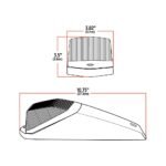 Amber Marker to Green Auxiliary Square Cab LED Light with Housing - 42 Diodes - Image 5
