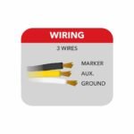 Amber Marker to Green Auxiliary Square Cab LED Light with Housing - 42 Diodes - Image 6