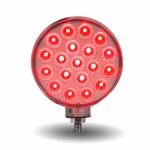 Amber/Red Turn & Marker to Blue Auxiliary Double Face Round Reflector LED Light - 38 Diodes - Image 5