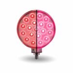 Amber/Red Turn & Marker to Pink Auxiliary Double Face Round Reflector LED Light - 38 Diodes - Image 5