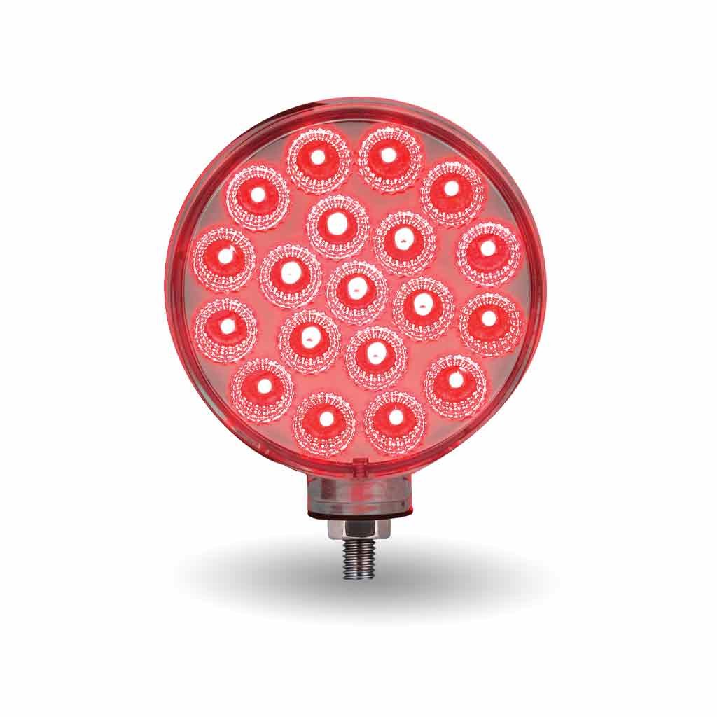 TLED-DFXPINK_REAR_FUNC1 Amber/Red Turn & Marker to Pink Auxiliary Double Face Round Reflector LED Light - 38 Diodes - Image 7