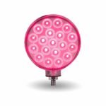Amber/Red Turn & Marker to Pink Auxiliary Double Face Round Reflector LED Light - 38 Diodes - Image 8
