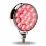 Amber/Red Turn & Marker to Purple Auxiliary Double Face Round Reflector LED Light - 38 Diodes - Image 8
