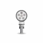 Amber/Red Clearance Marker to Purple Auxiliary 1.8" Mini Double Face Round Light with Reflector LEDs - 12 Diodes - Image 3