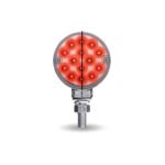 Amber/Red Turn & Marker to Red Auxiliary 3" Mini Double Face Round Light with Reflector LEDs - 28 Diodes - Image 4