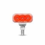 Clear Amber/Red Clearance Marker 1.5" x 3" Mini Double Face Rectangular Light with Reflector LEDs - 10 Diodes - Image 3