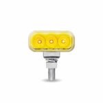 Clear Amber/Red Clearance Marker 1.5" x 3" Mini Double Face Rectangular Light with Reflector LEDs - 10 Diodes - Image 2