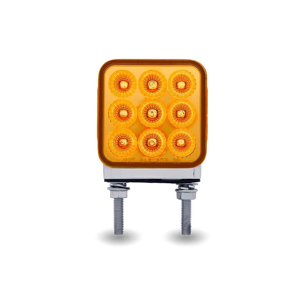 Turn & Tail 3" Mini Double Face Square Light with Reflector LEDs - 30 Diodes-TLED-DS3X2