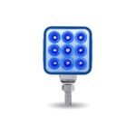 Amber/Red Stop, Turn & Tail to Blue Auxiliary 3" Mini Double Face Square Light with Reflector LEDs - 30 Diodes - Image 4