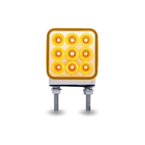 Turn & Tail 3" Mini Double Face Square Light with Reflector LEDs - 30 Diodes-TLED-DS3XC2