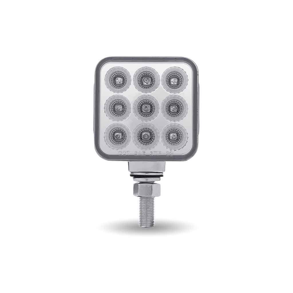 TLED-DS3XR1_OFF Amber/Red Stop, Turn & Tail to Red Auxiliary 3" Mini Double Face Square Light with Reflector LEDs - 30 Diodes - Image 5