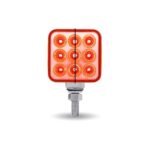 Amber/Red Stop, Turn & Tail to Red Auxiliary 3" Mini Double Face Square Light with Reflector LEDs - 30 Diodes - Image 4