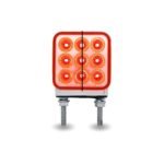 Amber/Red Stop, Turn & Tail to Red Auxiliary 3" Mini Double Face Square Light with Reflector LEDs - 30 Diodes - Image 4