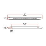 17" Blue Auxiliary Slim Flatline LED Light - 24 Diodes - Image 4