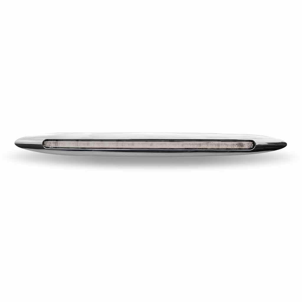 17" Clear Amber Marker Slim Flatline LED Light - 24 Diodes-TLED-F17CA