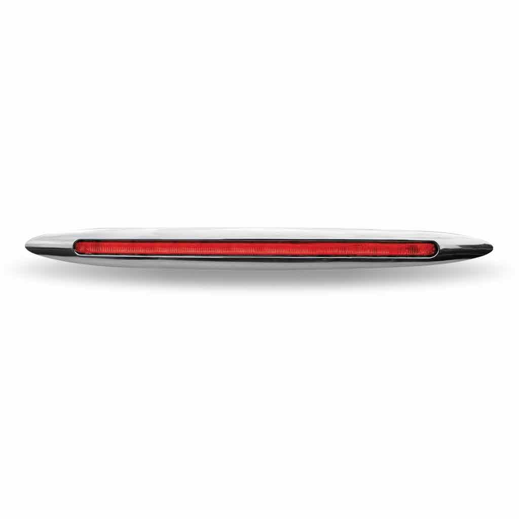 17" Red Marker Slim Flatline LED Light - 24 Diodes-TLED-F17R