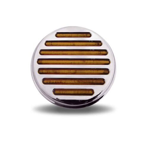 4" Amber Turn & Marker Round Flatline LED Light - 49 Diodes-TLED-F4A