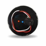 4" Clear Red Stop, Turn & Tail Round Flatline LED Light - 49 Diodes - Image 3