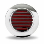 Turn & Tail to White Back Up Round Flatline Flange Mount LED Light - 49 Diodes-TLED-F4R1