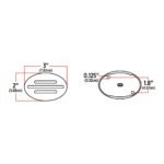 Clear Amber Marker Flatline Generation 2 LED Light - 13 Diodes - Image 3