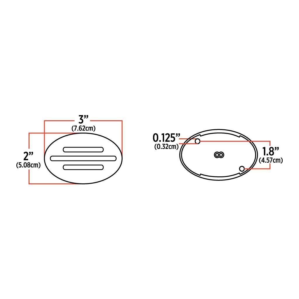 TLED-FG2CA_TECH Clear Amber Marker Flatline Generation 2 LED Light - 13 Diodes - Image 3