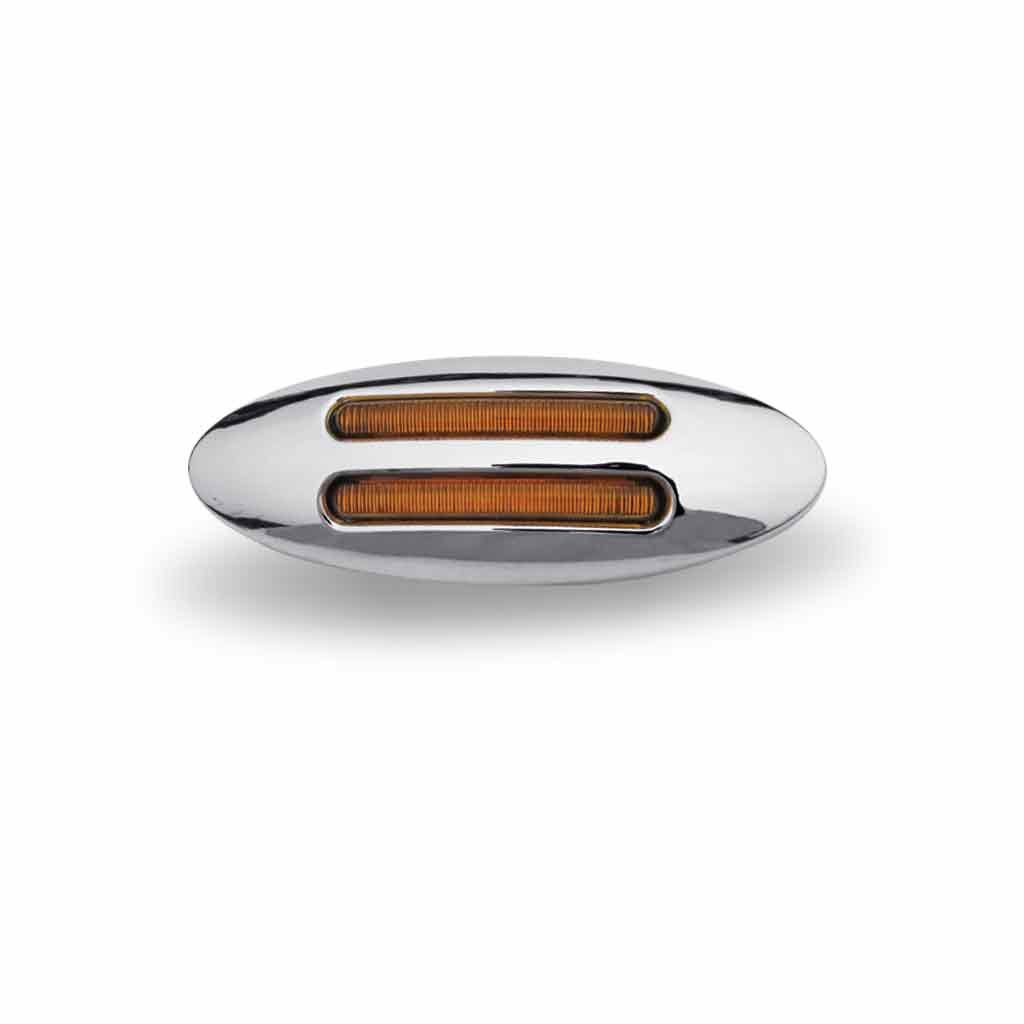 Amber Marker Mini Flatline LED Light - 8 Diodes-TLED-FG3A
