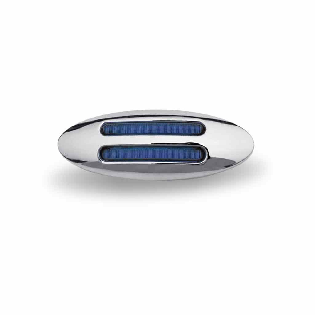 Blue Auxiliary Mini Flatline LED Light - 8 Diodes-TLED-FG3B