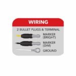 Clear Red Marker Mini Flatline LED Light - 8 Diodes - Image 4