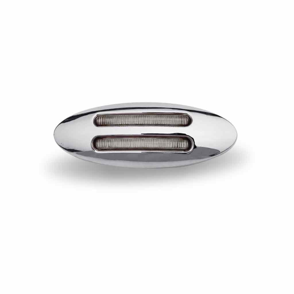 White Auxiliary Mini Flatline LED Light - 8 Diodes-TLED-FG3W