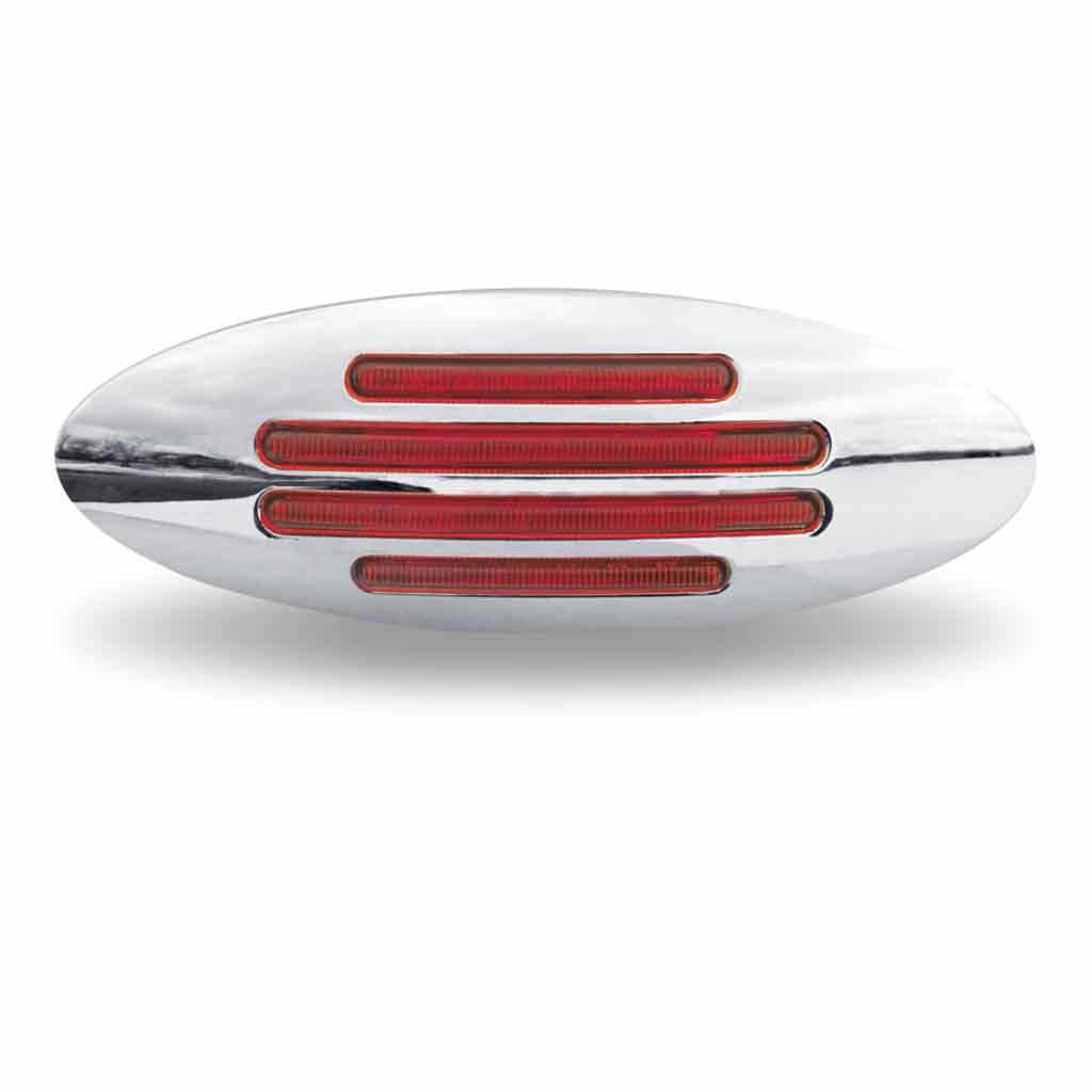 Red Marker Flatline Generation 4 LED Light - 32 Diodes-TLED-FGR