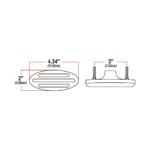 Clear Amber Turn & Marker Flatline Peterbilt Fender LED Light - 15 Diodes - Image 3