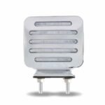 Clear Amber/Red Turn & Marker Double Face Square Flatline LED Light - 80 Diodes-TLED-FSC