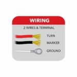 Amber/Red Turn & Marker Double Face Square Flatline LED Light - 80 Diodes - Image 5