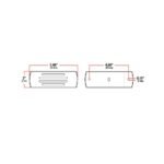 2" x 6" Amber Marker LED Trailer Light - 22 Diodes - Image 2