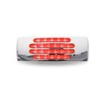 2" x 6" Clear Red Marker LED Trailer Light - 22 Diodes-TLED-FTCR