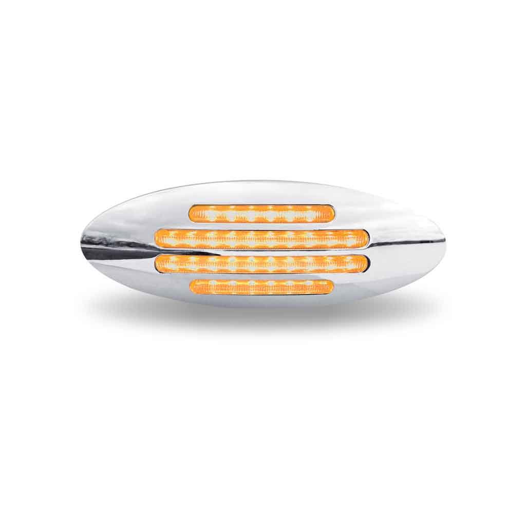 TLED-FX103_FRONT_FUNC1 Amber Marker to Blue Auxiliary Generation 4 Flatline LED Light - 28 Diodes - Image 2