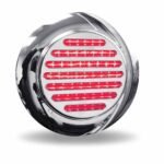 4" Red Stop, Turn & Tail to White Back Up Flatline LED Light with Flange Mount - 49 Diodes - Image 3