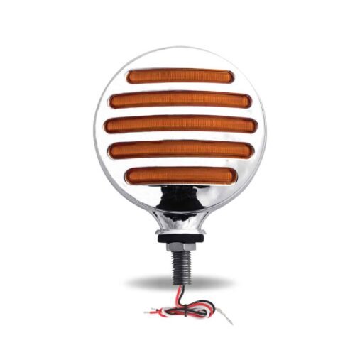 Amber / Red Turn Signal & Marker to Blue Auxiliary Double Face LED Fender Light - 74 Diodes-TLED-FX75