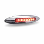 6" Red Marker to White Auxiliary Slim Flatline LED Light - 9 Diodes - Image 6