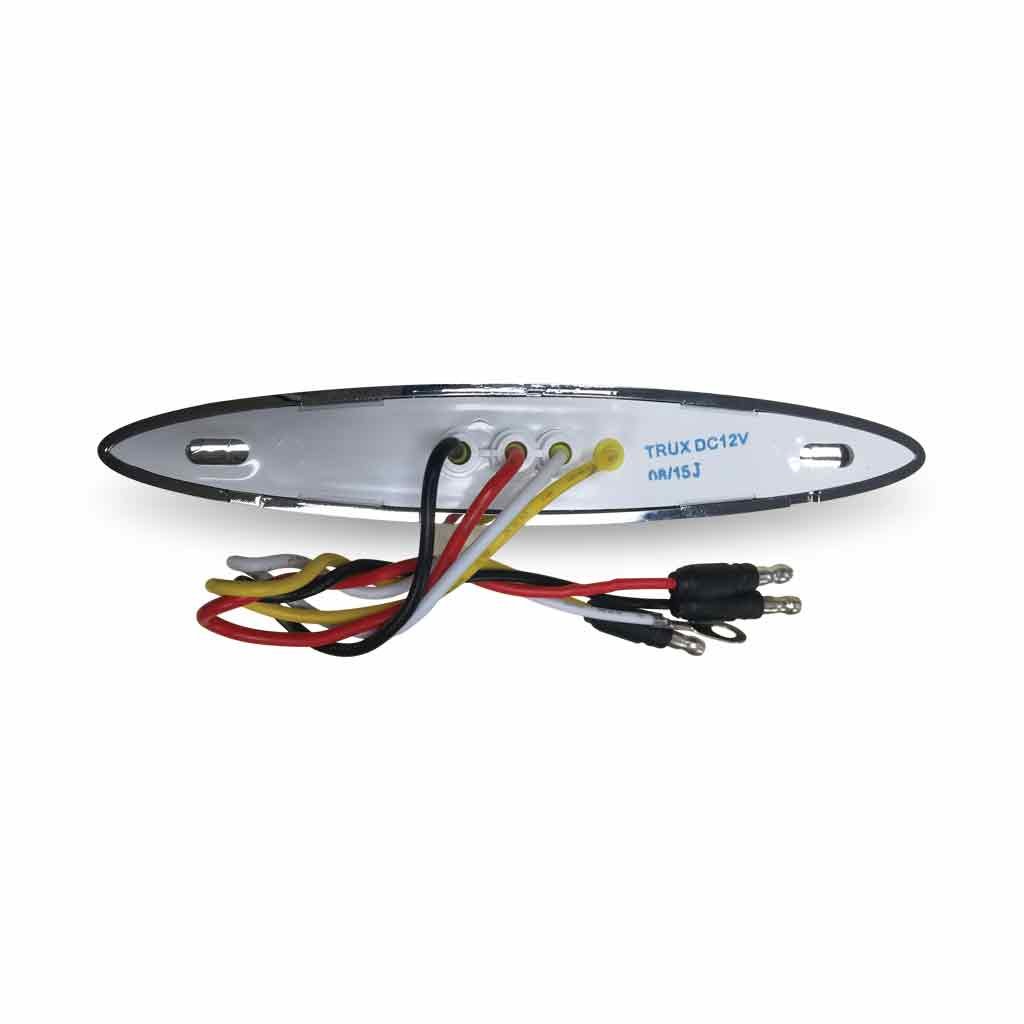 TLED-FX76_BACK 6" Red Marker to White Auxiliary Slim Flatline LED Light - 9 Diodes - Image 8