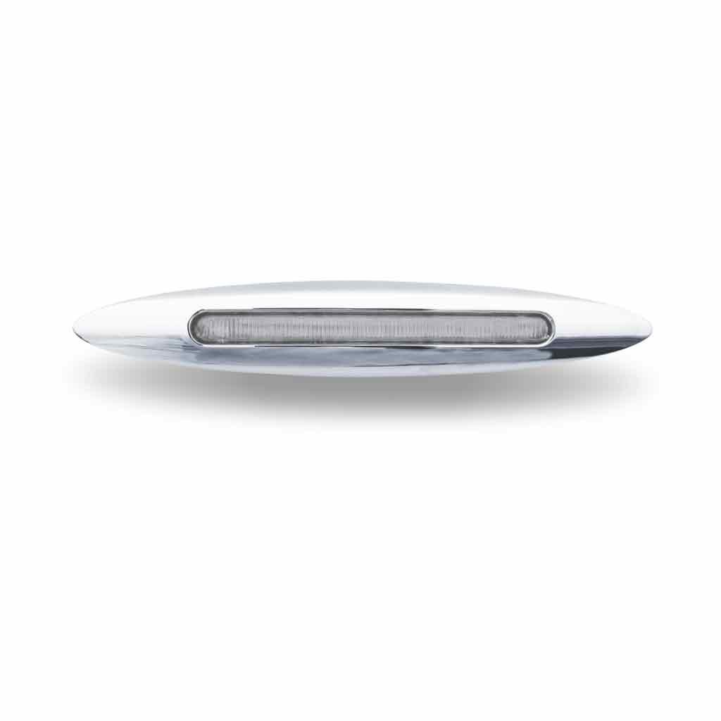 TLED-FX76_FRONT_OFF 6" Red Marker to White Auxiliary Slim Flatline LED Light - 9 Diodes - Image 2
