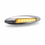 6" Amber Marker to Blue Auxiliary Slim Flatline LED Light - 9 Diodes - Image 6