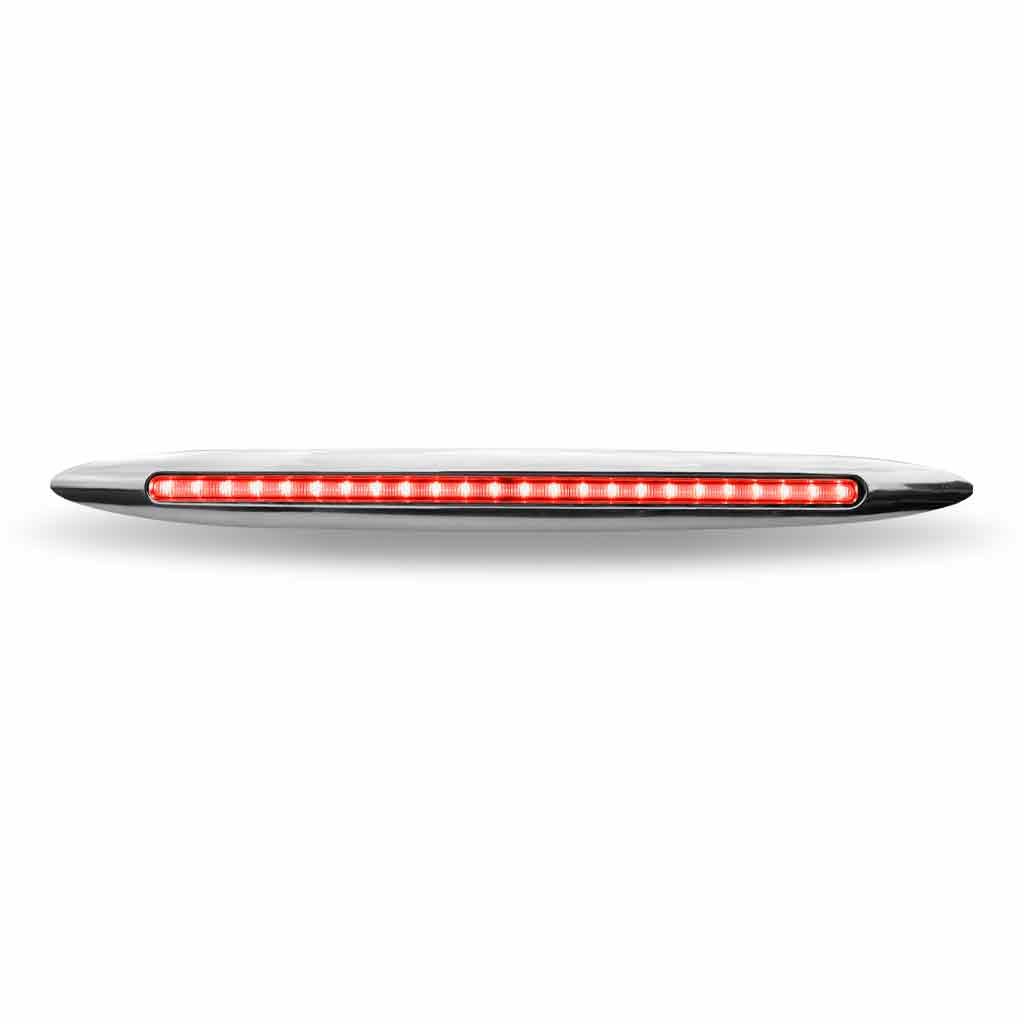 TLED-FX82_FRONT_FUNC1 17" Red Marker to Blue Auxiliary Slim Flatline LED Light - 24 Diodes - Image 3