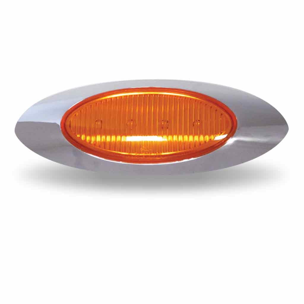 Amber Clearance Marker Generation 4 LED Light - 4 Diodes (Poly Bag)-TLED-G4A1