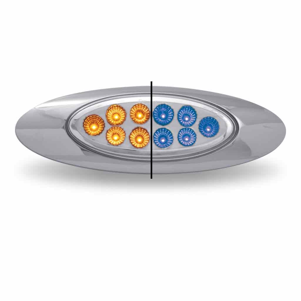 Amber Marker to Blue Auxiliary Generation 4 LED Light - 10 Diodes-TLED-G4XAB