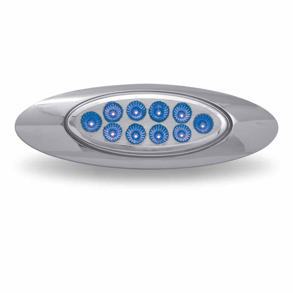 TLED-G4XAB_FRONT_FUNC2 Amber Marker to Blue Auxiliary Generation 4 LED Light - 10 Diodes - Image 4