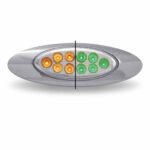Amber Marker to Green Auxiliary Generation 4 LED Light - 10 Diodes-TLED-G4XAG