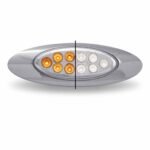 Amber Marker to White Auxiliary Generation 4 LED Light - 10 Diodes-TLED-G4XAW