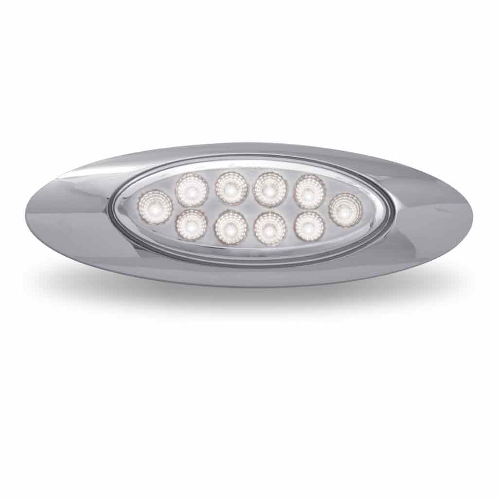 TLED-G4XAW_FRONT_FUNC2 Amber Marker to White Auxiliary Generation 4 LED Light - 10 Diodes - Image 4